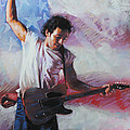 Bruce Springsteen The Boss Mixed Media by Viola El Bruce Springsteen The Boss Mixed Media by Viola El