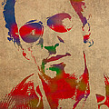 Bruce Springsteen Watercolor Portrait on Worn Distressed Canvas Mixed Media by Design Turnpike Bruce Springsteen Watercolor Portrait on Worn Distressed Canvas Mixed Media by Design Turnpike