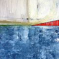 By The Bay- Abstract Art Mixed Media by Linda Woods By The Bay- Abstract Art Mixed Media by Linda Woods