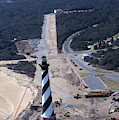 Cape Hatteras Lighthouse Relocation Photograph by Bruce Roberts Cape Hatteras Lighthouse Relocation Photograph by Bruce Roberts
