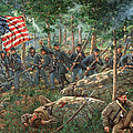 Charge Of The 20th Maine - Joshua L. Chamberlain Leading The 20th Maine ...