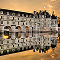 Chenonceau Castle in the twilight panorama Photograph by Weston Westmoreland Chenonceau Castle in the twilight panorama Photograph by Weston Westmoreland