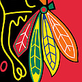 Chicago Blackhawks Painting by Tony Rubino Chicago Blackhawks Painting by Tony Rubino