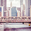 Chicago River Skyline Vintage Panorama Picture Photograph by Paul Velgos Chicago River Skyline Vintage Panorama Picture Photograph by Paul Velgos