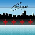 Chicago Skyline Digital Art by Becca Buecher Chicago Skyline Digital Art by Becca Buecher