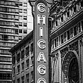 Chicago Theater Sign in Black and White Photograph by Paul Velgos Chicago Theater Sign in Black and White Photograph by Paul Velgos