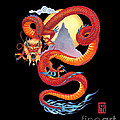 Chinese Dragon on Black by Melissa A Benson Chinese Dragon on Black by Melissa A Benson