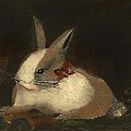 Christmas Rabbit Painting by Diane Strain Christmas Rabbit Painting by Diane Strain