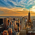 City Sunset New York City USA Photograph by Sabine Jacobs City Sunset New York City USA Photograph by Sabine Jacobs