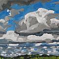 Cold Air Mass Cumulus by Phil Chadwick