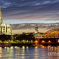 Cologne Cathedral with Rhine Riverside Photograph by Heiko Koehrer-Wagner Cologne Cathedral with Rhine Riverside Photograph by Heiko Koehrer-Wagner