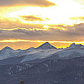 Colorado Front Range Panorama Gold Photograph by James BO Insogna