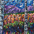 Colorful Colorado impasto Painting by Lena Owens