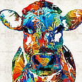 Colorful Cow Art - Mootown - By Sharon Cummings Painting by Sharon Cummings Colorful Cow Art - Mootown - By Sharon Cummings Painting by Sharon Cummings