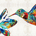 Colorful Hummingbird Art by Sharon Cummings Painting by Sharon Cummings Colorful Hummingbird Art by Sharon Cummings Painting by Sharon Cummings