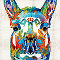 Colorful Llama Art - The Prince - By Sharon Cummings Painting by Sharon Cummings Colorful Llama Art - The Prince - By Sharon Cummings Painting by Sharon Cummings