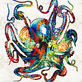 Colorful Octopus Art by Sharon Cummings Painting by Sharon Cummings Colorful Octopus Art by Sharon Cummings Painting by Sharon Cummings