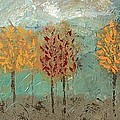 Colorful Trees Painting by Linda Bailey Colorful Trees Painting by Linda Bailey