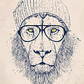 Cool lion Drawing by Balazs Solti Cool lion Drawing by Balazs Solti