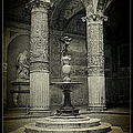 Courtyard Fountain lomo Photograph by Weston Westmoreland Courtyard Fountain lomo Photograph by Weston Westmoreland