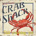 Crab Shack Painting by Debbie DeWitt Crab Shack Painting by Debbie DeWitt