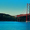 Cristo Rei and the 25 de Abril Bridge Photograph by Mitchell R Grosky Cristo Rei and the 25 de Abril Bridge Photograph by Mitchell R Grosky