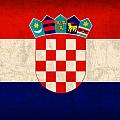 Croatia Flag Vintage Distressed Finish Mixed Media by Design Turnpike Croatia Flag Vintage Distressed Finish Mixed Media by Design Turnpike