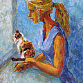 Curiosity Painting by Jyotika Shroff Curiosity Painting by Jyotika Shroff