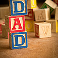 Dad - Alphabet Blocks Fathers Day by Edward Fielding Dad - Alphabet Blocks Fathers Day by Edward Fielding