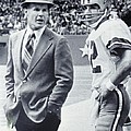 Dallas Cowboys Coach Tom Landry and Quarterback #12 Roger Staubach Photograph by Donna Wilson Dallas Cowboys Coach Tom Landry and Quarterback #12 Roger Staubach Photograph by Donna Wilson