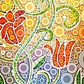 Dancing Flowers Digital Art by Linda Bailey Dancing Flowers Digital Art by Linda Bailey