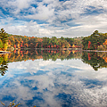 Dawn reflection of fall colors Photograph by Jeff Folger Dawn reflection of fall colors Photograph by Jeff Folger