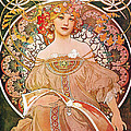 Daydream Painting by Alphonse Mucha Daydream Painting by Alphonse Mucha