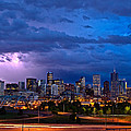 Denver Skyline Photograph by John K Sampson Denver Skyline Photograph by John K Sampson
