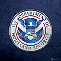 Department of Homeland Security - D H S Emblem on Blue Velvet Digital Art by Serge Averbukh Department of Homeland Security - D H S Emblem on Blue Velvet Digital Art by Serge Averbukh