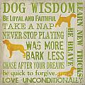 Dog Wisdom Painting by Debbie DeWitt Dog Wisdom Painting by Debbie DeWitt