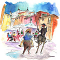 Don Quijote and Sancho Panza Entering Toledo Painting by Miki De Goodaboom Don Quijote and Sancho Panza Entering Toledo Painting by Miki De Goodaboom