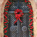 Door With Christmas Decoration by Christiane Schulze Art And Photography Door With Christmas Decoration by Christiane Schulze Art And Photography