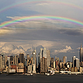 Double Rainbow Over NYC Photograph by Susan Candelario Double Rainbow Over NYC Photograph by Susan Candelario