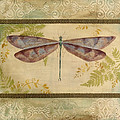 Dragonfly Among The Ferns-3 by Jean Plout Dragonfly Among The Ferns-3 by Jean Plout