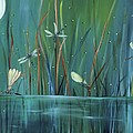 Dragonfly Diner Painting by Carol Sweetwood Dragonfly Diner Painting by Carol Sweetwood