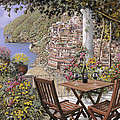 aperitivo a Positano Painting by Guido Borelli aperitivo a Positano Painting by Guido Borelli