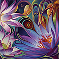 Dynamic Floral Fantasy Painting by Ricardo Chavez-Mendez Dynamic Floral Fantasy Painting by Ricardo Chavez-Mendez