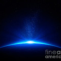 Earth sunrise in space Photograph by Johan Swanepoel Earth sunrise in space Photograph by Johan Swanepoel
