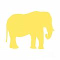 Elephant in Yellow and White Digital Art by Jackie Farnsworth Elephant in Yellow and White Digital Art by Jackie Farnsworth