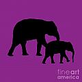 Elephants in Purple and Black Digital Art by Jackie Farnsworth Elephants in Purple and Black Digital Art by Jackie Farnsworth