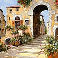 Entrata Al Borgo Painting by Guido Borelli Entrata Al Borgo Painting by Guido Borelli