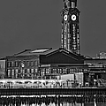 Erie Lackawanna Terminal Hoboken BW Photograph by Susan Candelario Erie Lackawanna Terminal Hoboken BW Photograph by Susan Candelario