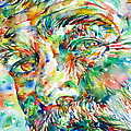 Ernest Hemingway Watercolor Portrait.1 by Fabrizio Cassetta Ernest Hemingway Watercolor Portrait.1 by Fabrizio Cassetta