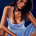 Eva Mendes Painting Painting by Paul Meijering Eva Mendes Painting Painting by Paul Meijering